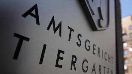 Schild vom Amtsgericht Tiergarten