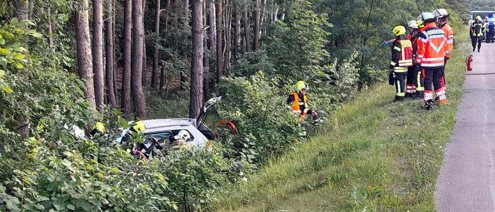 Tödlicher Unfall auf der A115 bei Potsdam.