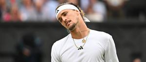 Enttäuscht: Für Alexander Zverev ist Wimbledon frühzeitig beendet.