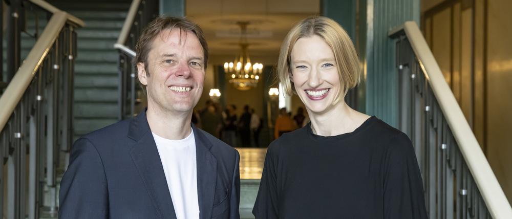 Die Chefdirigentin des Konzerthauses Berlin, Joana Mallwitz, und der designierte Intendant Tobias Rempe