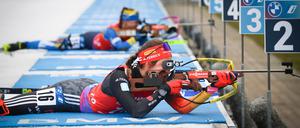 Vanessa Voigt beim Biathlon-Weltcup in Oberhof - und natürlich live im öffentlich-rechtlichen Fernsehen..