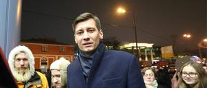Dmitry Gudkov 2019 in Moskau. Mittlerweile hat der Oppsitionelle Russland verlassen müssen.