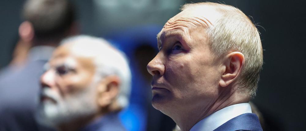 Putin empfing Modi in Moskau.
