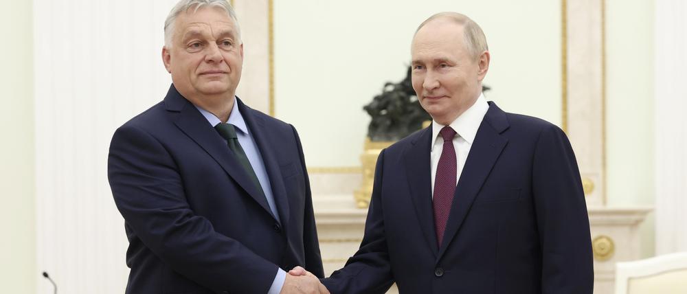 Orbán kürzlich zu Besuch bei Putin