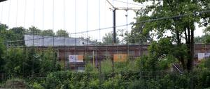 Ein aktuelles Bild von der Baustelle auf dem ehemaligen Kasernengelände Krampnitz.