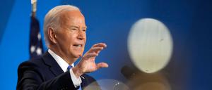 „Ich bekomme überwältigende Unterstützung“, sagt Biden.