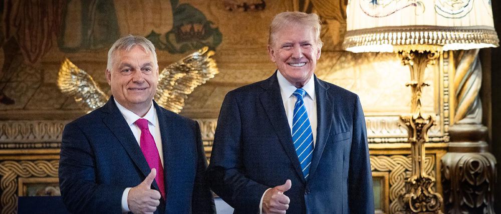Viktor Orban und Donald Trump haben sich getroffen.