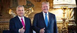 Viktor Orban und Donald Trump haben sich getroffen.