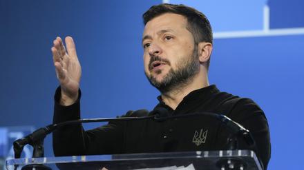 Der ukrainische Präsident: Wolodymyr Selenskyj.