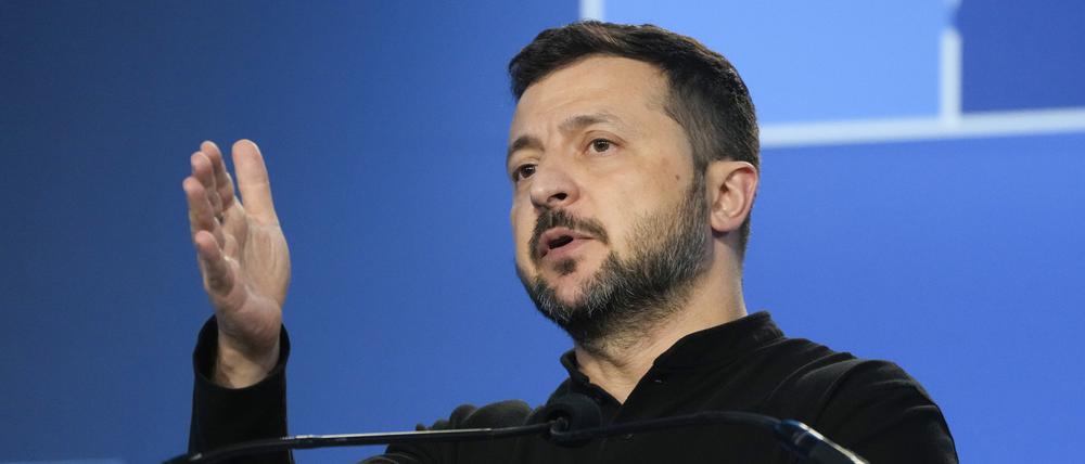 Der ukrainische Präsident: Wolodymyr Selenskyj.