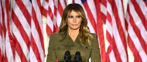 Die damalige First Lady Melania Trump hielt ihre Parteitagsrede 2020 wegen der Corona-Pandemie in einer Videoübertragung aus dem Weißen Haus. 
