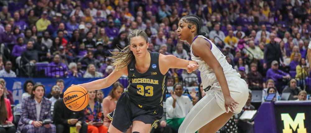 Emily Kiser (links) spielte lange für die University of Michigan, wo auch die Wagner-Brüder aktiv waren.
