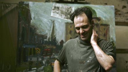 Der Künstler Frank Auerbach in seinem Londoner Atelier.