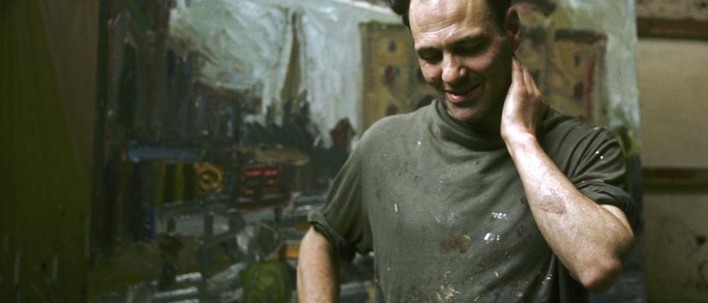 Der Künstler Frank Auerbach in seinem Londoner Atelier.