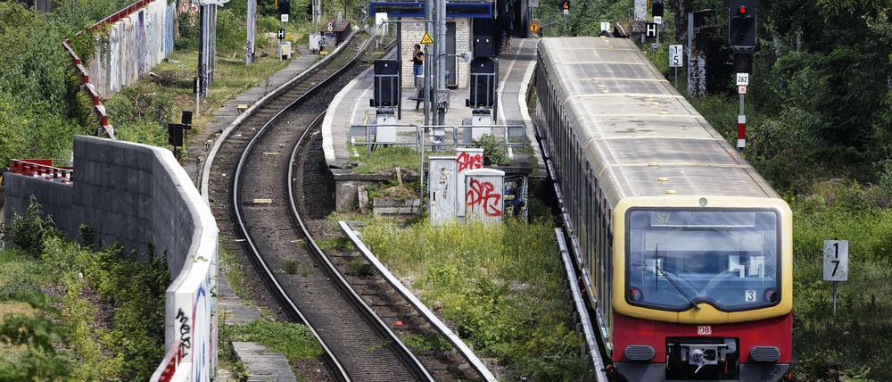 S-Banh am Bahnhof Yorckstraße 2020-06-24, Berlin, Deutschland - Zug der Berliner S-Bahn auf der Linie S2 am Bahnhof Yorckstraße. *** S Banh at Yorckstraße station 2020 06 24, Berlin, Germany Train of the Berlin S Bahn on line S2 at Yorckstraße station