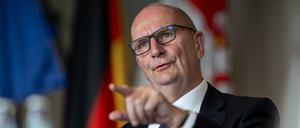 Zeigt sich trotz Umfragen zuversichtlich für die Wahl: Brandenburgs Ministerpräsident Dietmar Woidke.