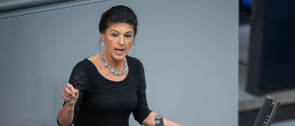Sahra Wagenknecht, Bundesvorsitzende des Bündnis Sahra Wagenknecht (BSW)