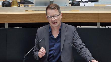 Alexander King ist Landeschef des BSW in Berlin. (Archivbild)