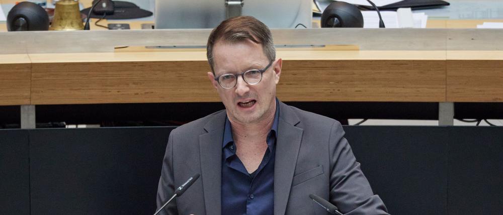 Alexander King ist Landeschef des BSW in Berlin. (Archivbild)