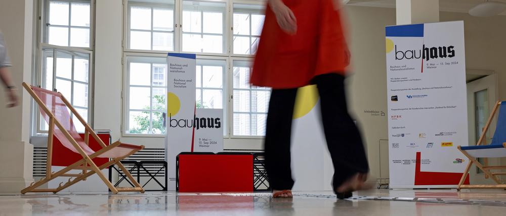 Hauptsache Bauhaus. Ausschnitt des „Weimarer Zimmers“ in der Staatsbibliothek Unter Linden in Berlin.
