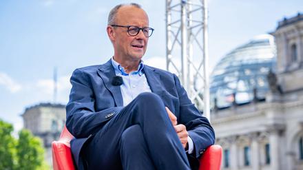CDU-Chef Friedrich Merz beim ARD-Sommerinterview