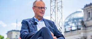 CDU-Chef Friedrich Merz beim ARD-Sommerinterview