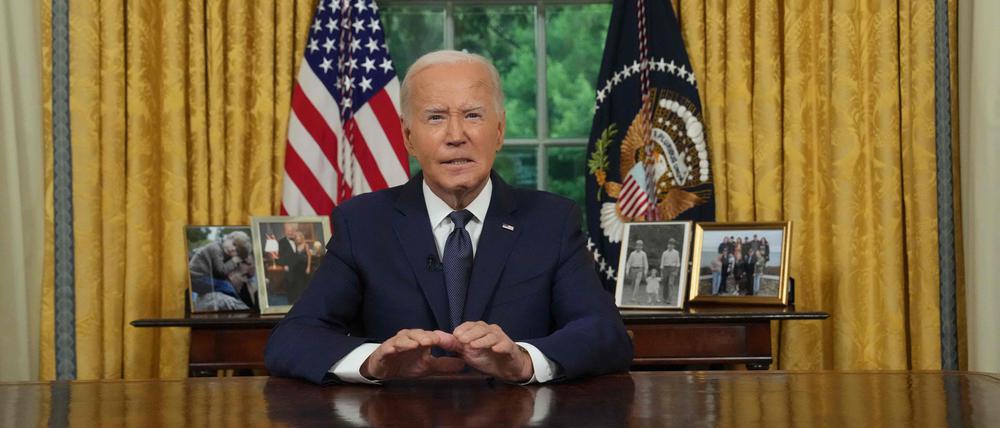 US-Präsident Joe Biden bei seiner Rede an die Nation.