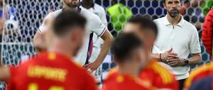 Traurige Verlierer. Harry Kane und Gareth Southgate.