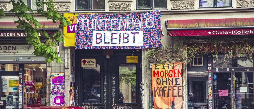 Das Tuntenhaus im Prenzlauer Berg ist eines von zwei Häusern, für das seit dem Verwaltungsgerichtsurteil im Jahr 2021 das Vorkaufsrecht gezogen wurde.