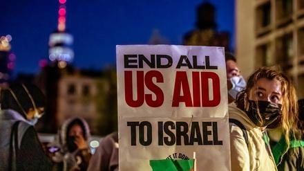 Israel-Proteste an der New York University 