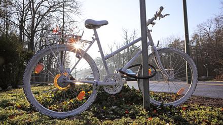 Bisher wurden in Potsdam elf „Geisterfahrräder“ aufgestellt.
