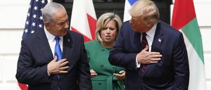 Ein Herz und eine Seele? Donald Trump und Benjamin Netanjahu 2019 im Weißen Haus. 