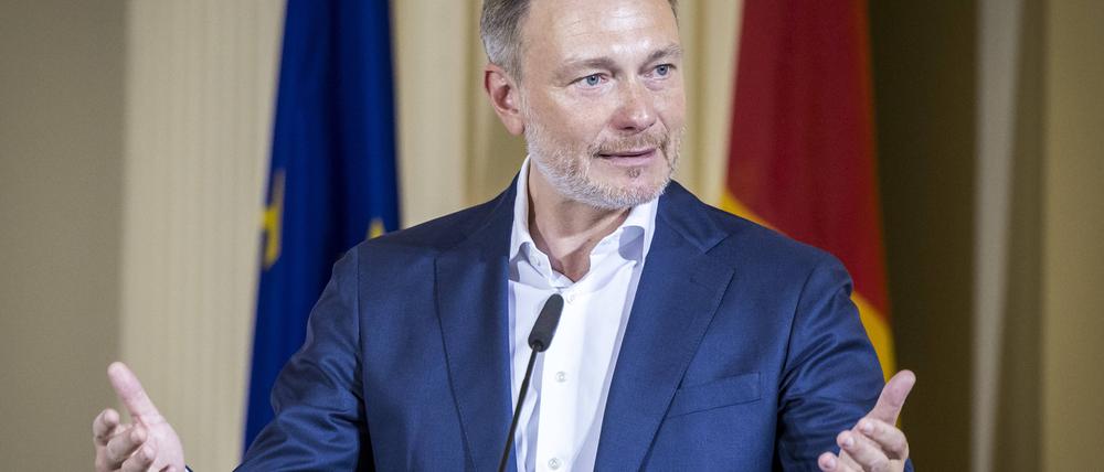 Christian Lindner FDP, Bundesminister der Finanzen.