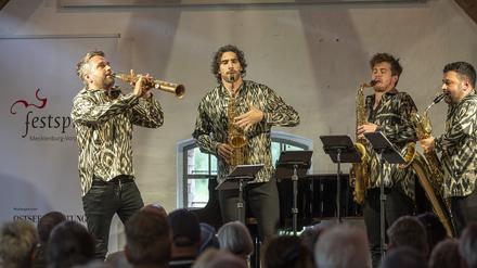 Das Signum Saxophone Quartet im Kornspeicher Landsdorf.