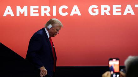 Kandidat Donald Trump beim Parteitag der Republikaner.