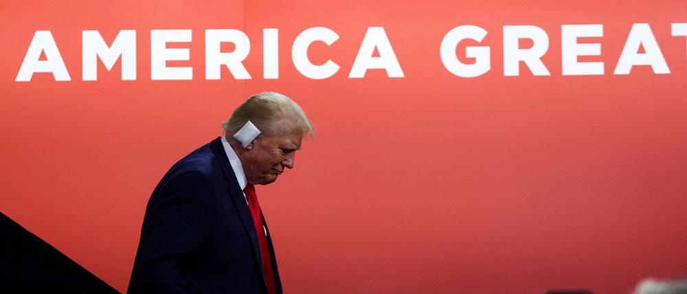Kandidat Donald Trump beim Parteitag der Republikaner.
