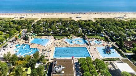 Marina di Venezia ist nicht einfach ein Zeltplatz, es ist eine Familienbespaßungsanlage mit riesigem Aquapark. 