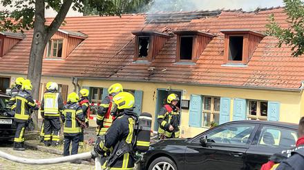 In der Wichgrafstraße in Babelsberg brannte es in einem Wohnhaus.