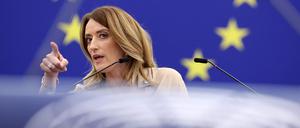 Roberta Metsola, Präsidentin des EU-Parlaments. 