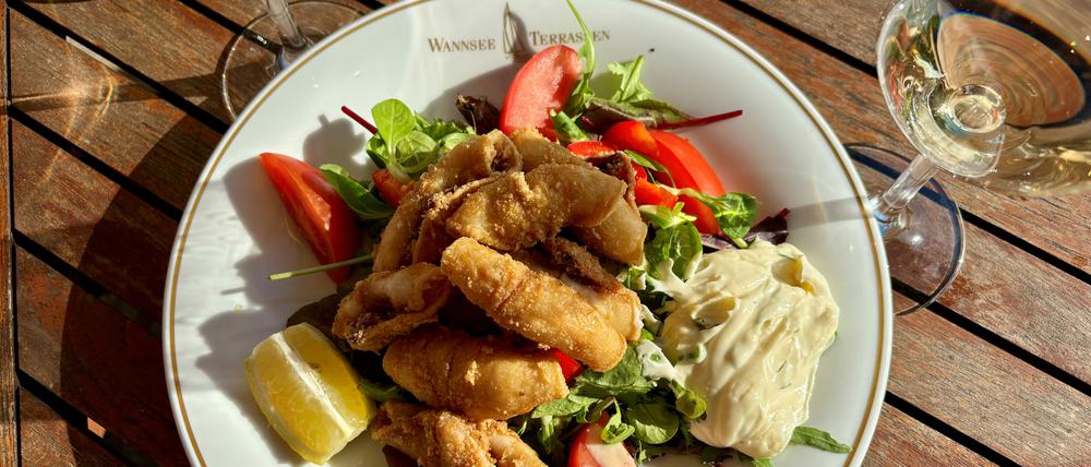 Restaurant Wannseeterrassen, Berlin, Juli 2024. Calamaretti.