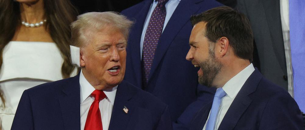 Der frühere US-Präsident Donald Trump will wieder ins Weiße Haus – dabei helfen soll J.D. Vance, sein „running mate“.