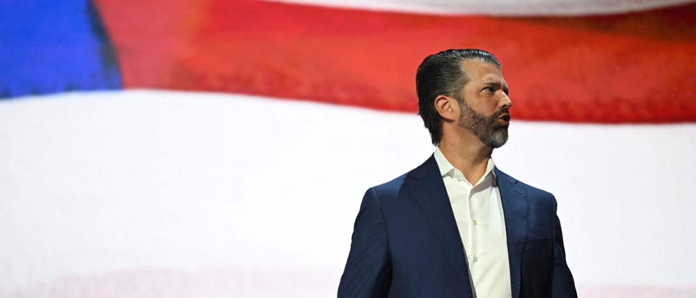 Der Sohn des früheren US-Präsidenten Donald Trump, Donald Trump Jr., auf dem Parteitag der Republikaner.