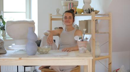 Stefanie Reichel. Umorientierung nach der Elternzeit: Stefanie Reichel bietet seit kurzem Töpferkurse an.