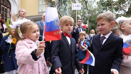 Erster Schultag in Russland. (Archivbild)