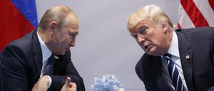 Wladimir Putin und Donald Trump während eines Gipfeltreffens 2017