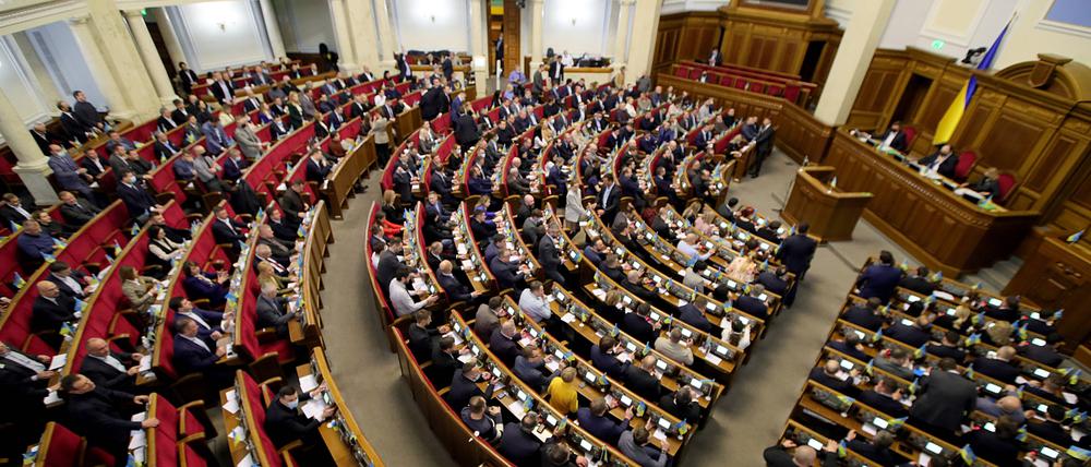 Sitzung des ukrainischen Parlaments