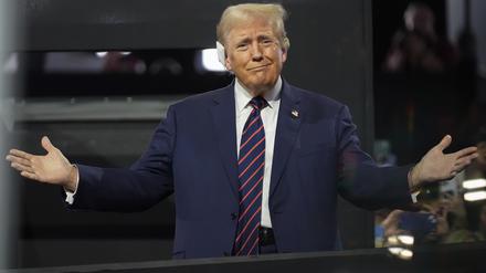 Der republikanische Präsidentschaftskandidat: Donald Trump (78).
