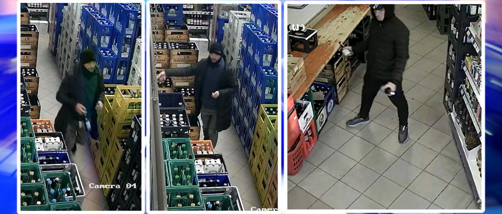 Aufnahmen einer Überwachungskamera.