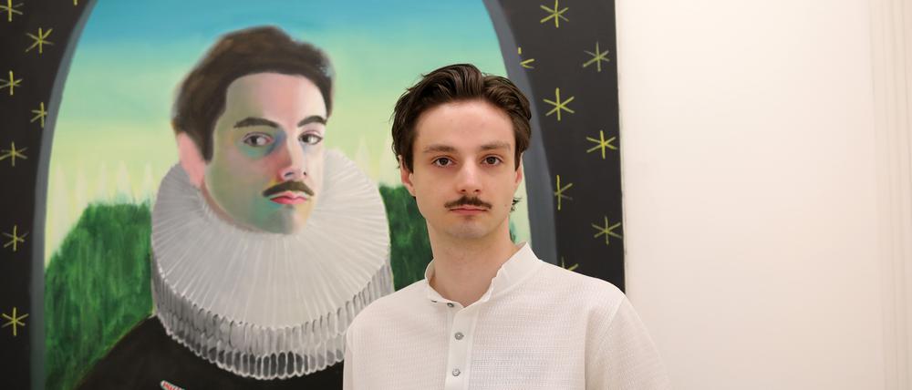 Max Grote spottet in seiner ersten Solo-Ausstellung über die selbstdarstellerische Kunstwelt.