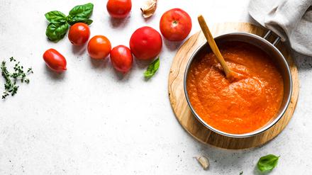 Hausgemachte Tomatensauce.